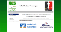 Desktop Screenshot of parkfestlauf-gemmingen.de